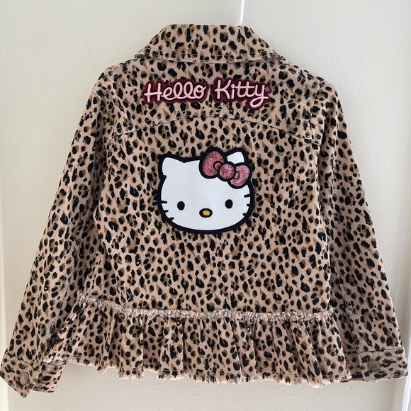 Hello Kitty | Jackets & Coats | Hello Kitty Girls Leopard Print Y2k ...